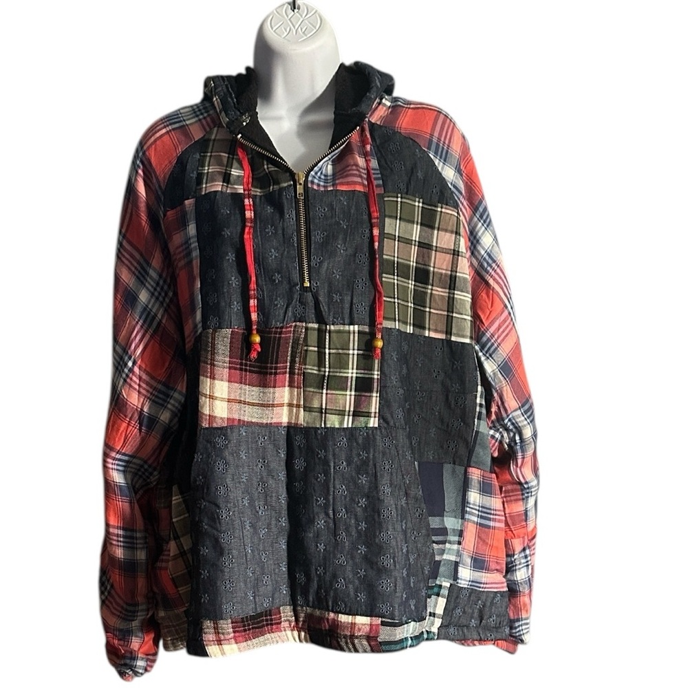 Sacred Threads Multicolor Patchwork Jacket NWT - image 3